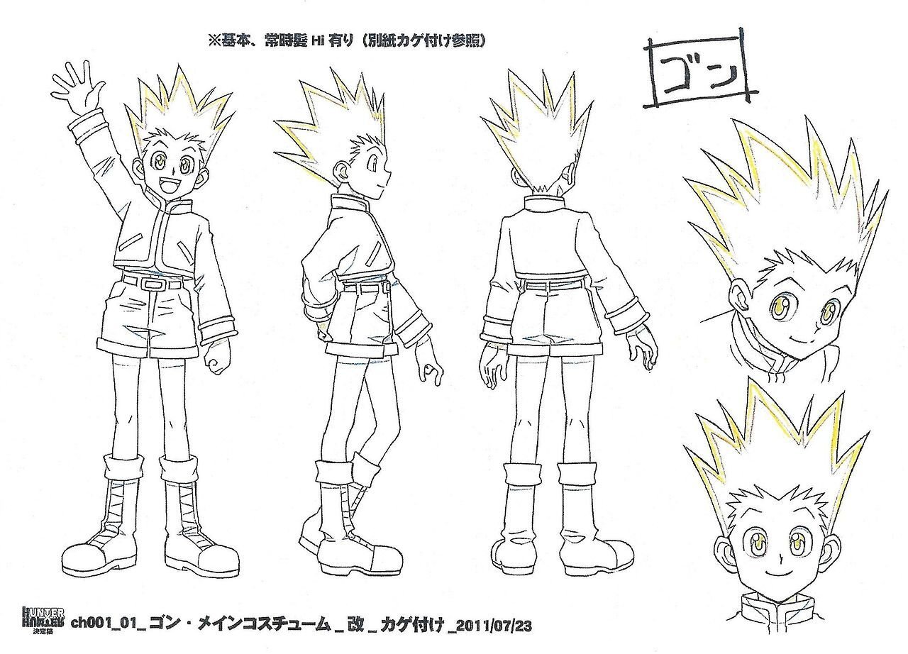 Resultado de imagem para gon hunter vs hunter character design