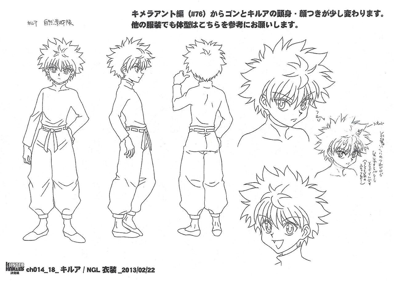 how to draw hunter x hunter characters