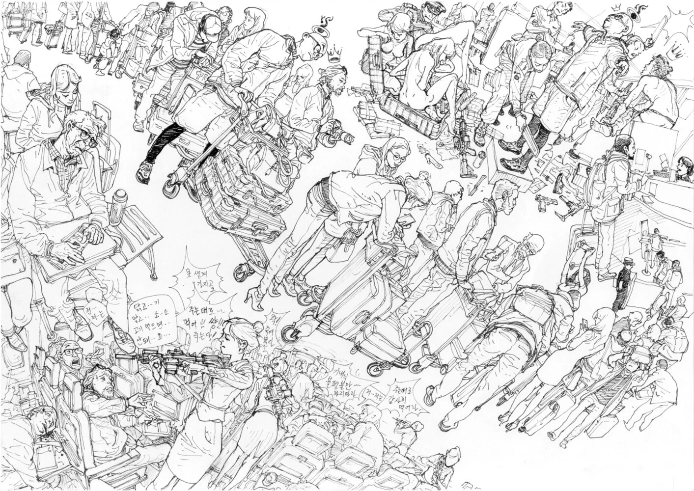 Чем рисует ким джун ги