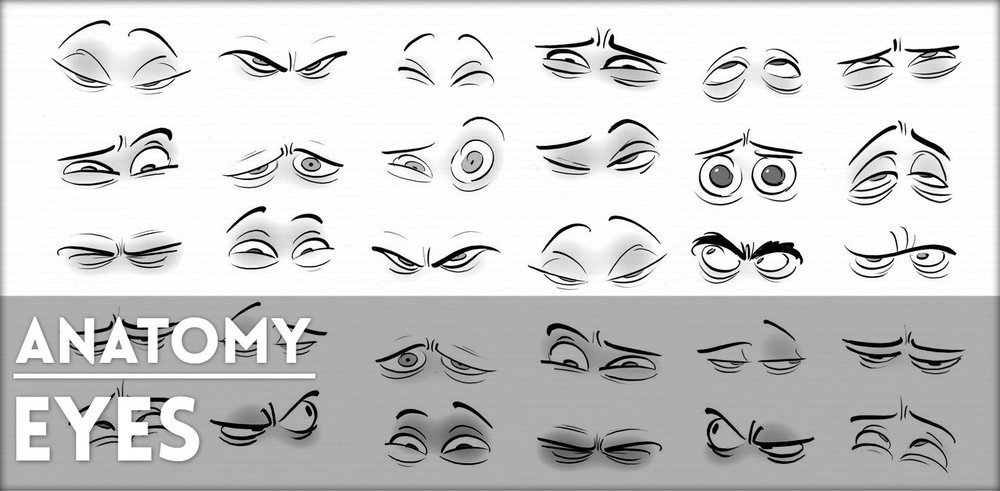 How To Draw Anime - Different Examples of Anime Eyes. (Eye Reference)
