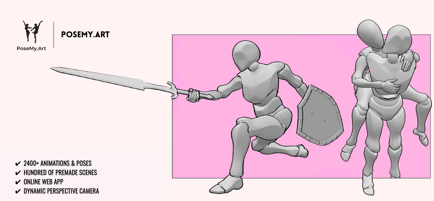 PoseMy.Art - Pose 3D figures with animations for drawings reference