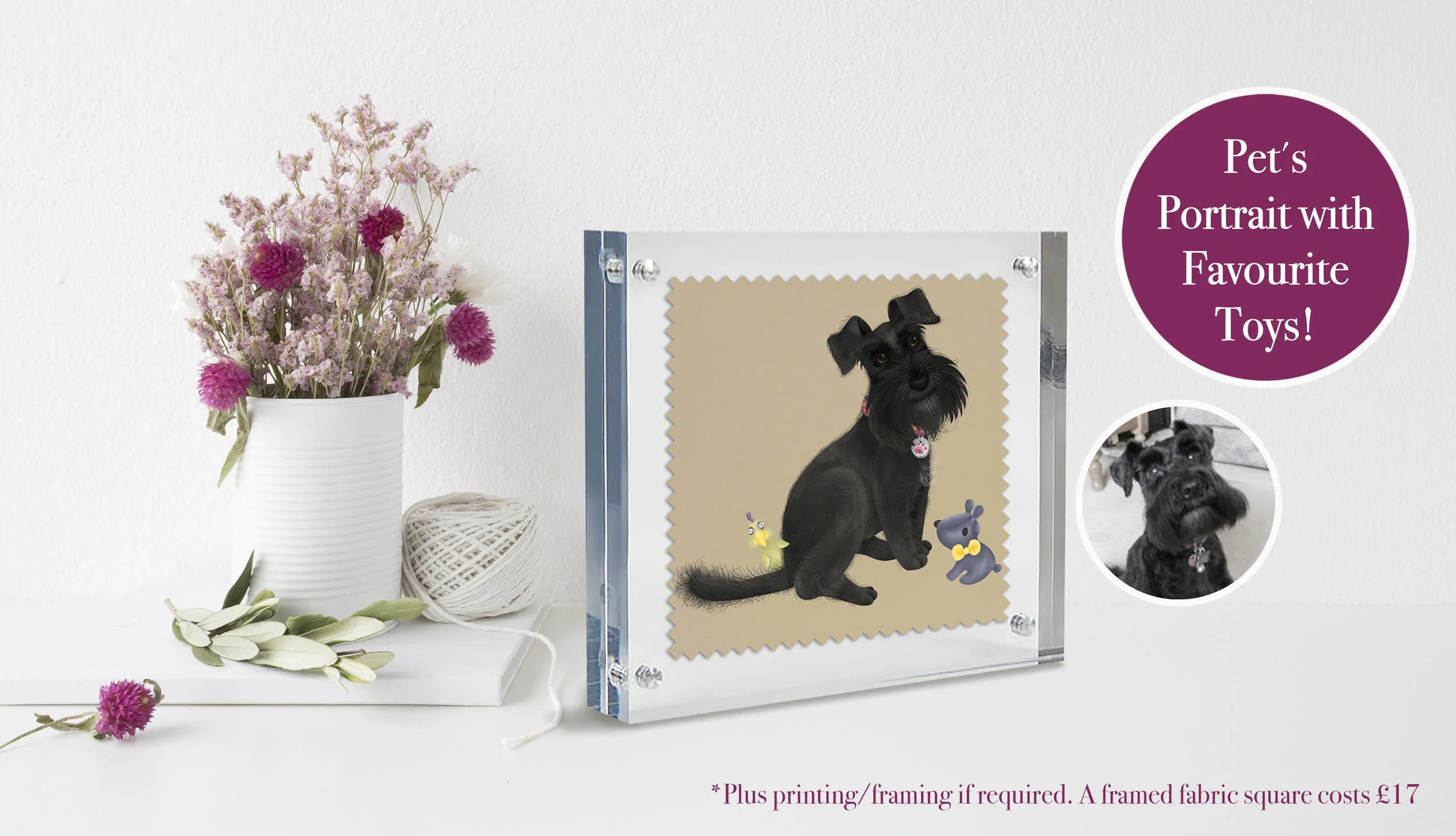 Pet's Portraits - £100 (x1 pet illustrated from head to toe).