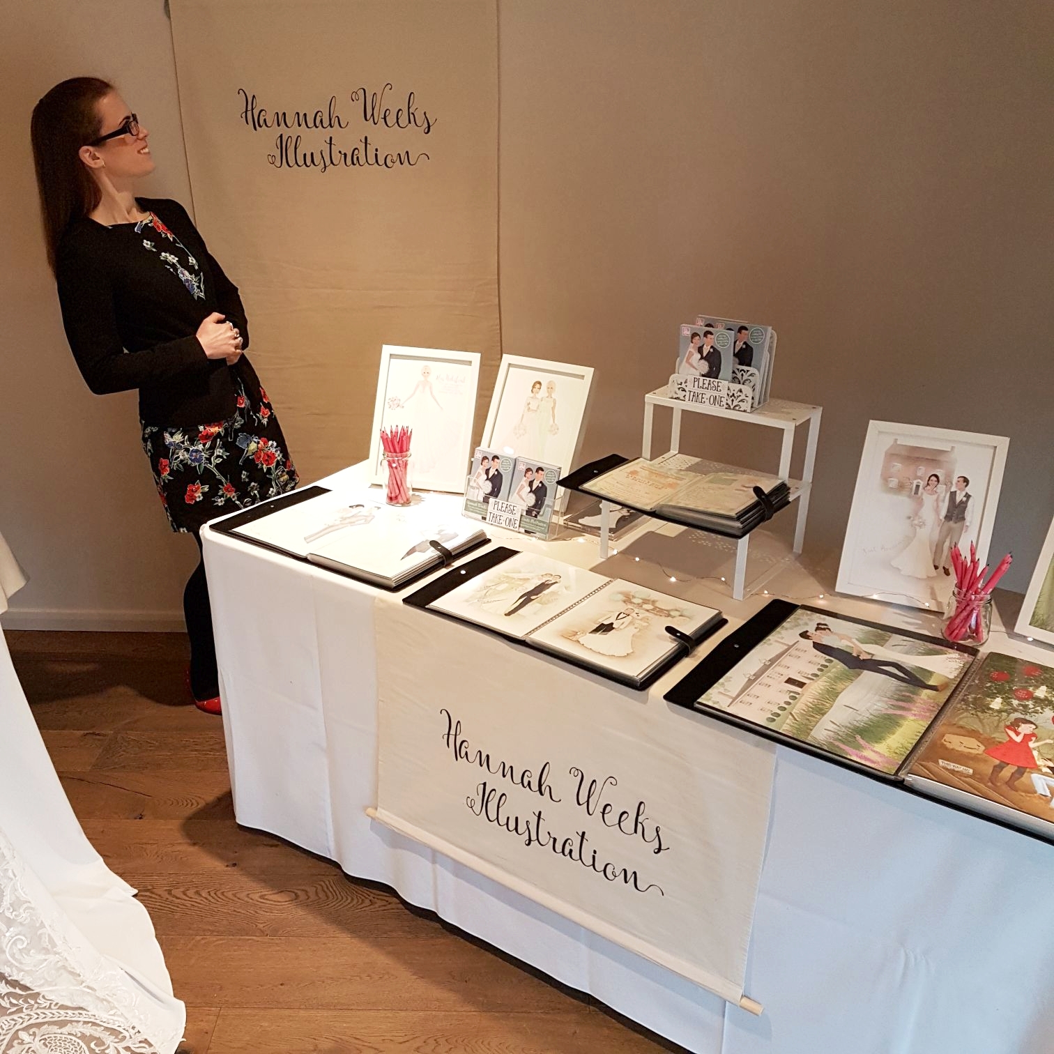 Me again! I'm still so pleased with these banners I made for events like this! Sometimes the simplest things can make all the difference.