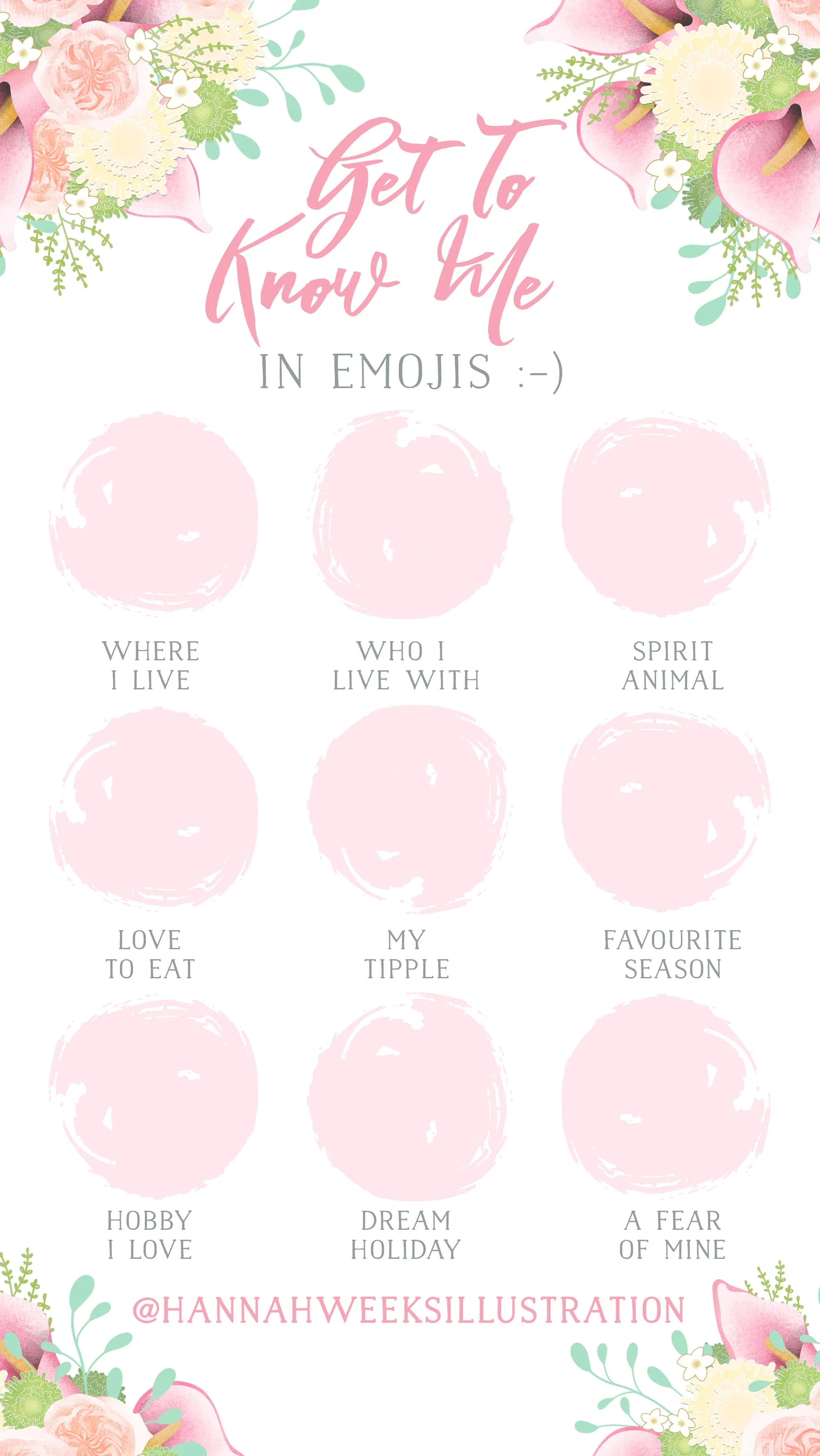 Hannah Weeks Illustration - Get to know me - Emojis.jpg