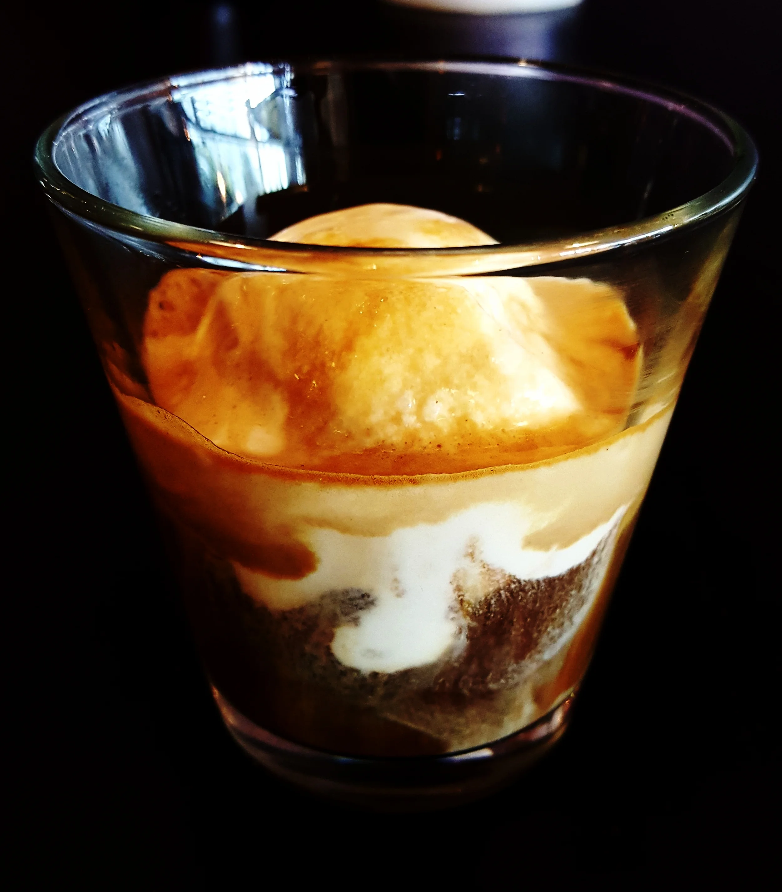 Affogato with vanilla ice cream!