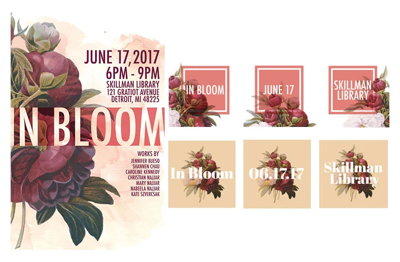 Promotional materials : Flyer and Instagram teasers.