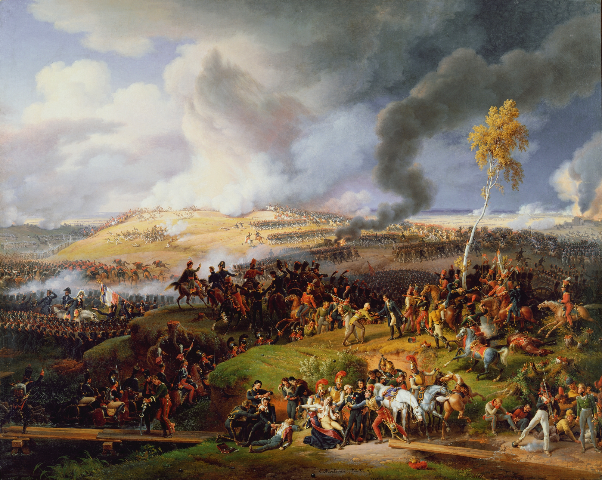 The Battle of Moscow, 7 September 1812 by Louis Lejeune (1822)