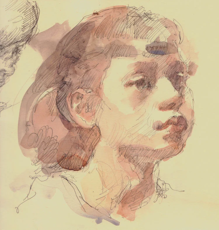 You can learn how to add washes with watercolours to drawings in pen or pencil to add more depth, atmosphere and expression to your portraits
