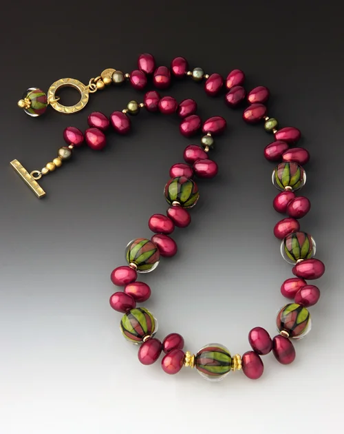 B 819 Pomegranate Necklace SOLD OUT
