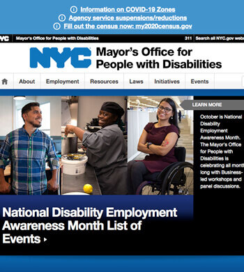 NYC Mayor's Office for People with Disabilities