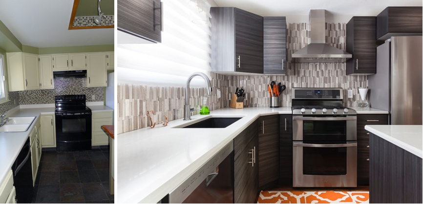 Before Kitchen. After Kitchen. 