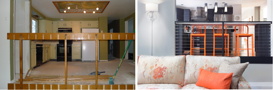 Kitchen Before. Kitchen After.