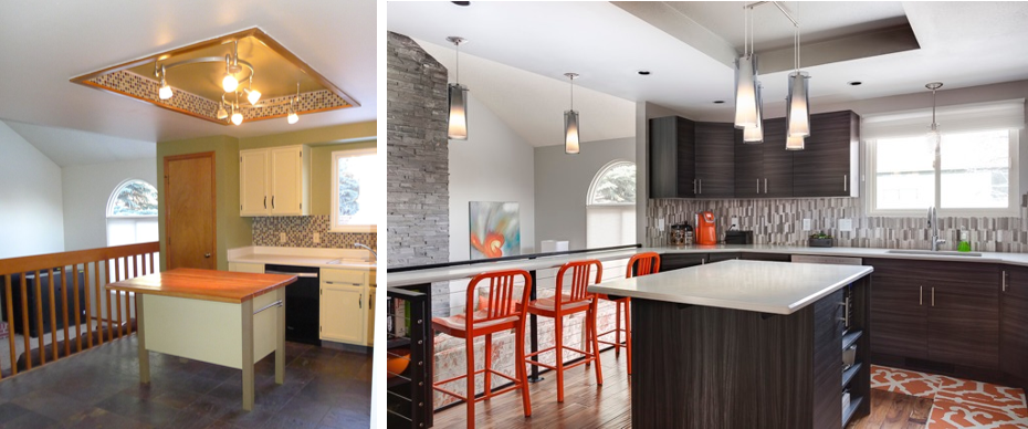 Kitchen Before. Kitchen After.