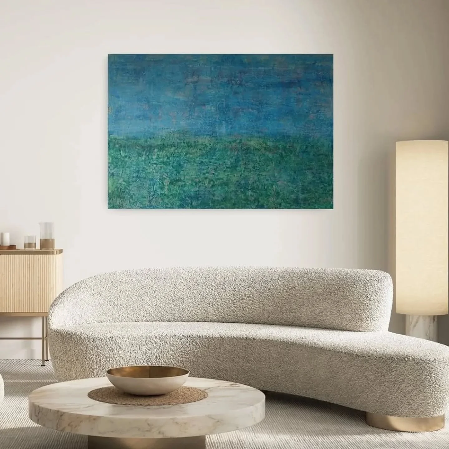 Into the fields ... 🍀🐦🙌🌿 Another walk in nature right into your living room. ☺️

Mixed media painting 120x80cm.

Would you love this energy in your office or home? 
More info via DM.

.

#acrylicpainting #contemporaryart #belgianart  #belgischeku