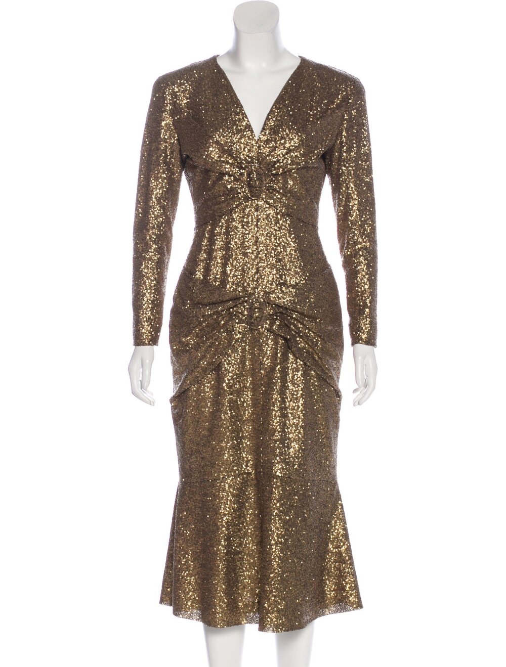 Chanel Gold Sequin Dress — The Posh Pop-Up