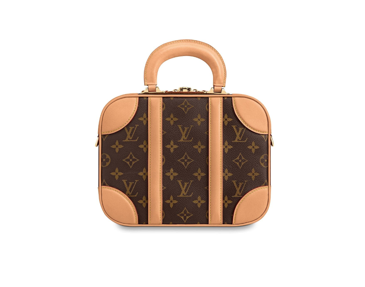 2019 Louis Vuitton Brown Monogram Coated Canvas and Vachetta Leather  Valisette PM