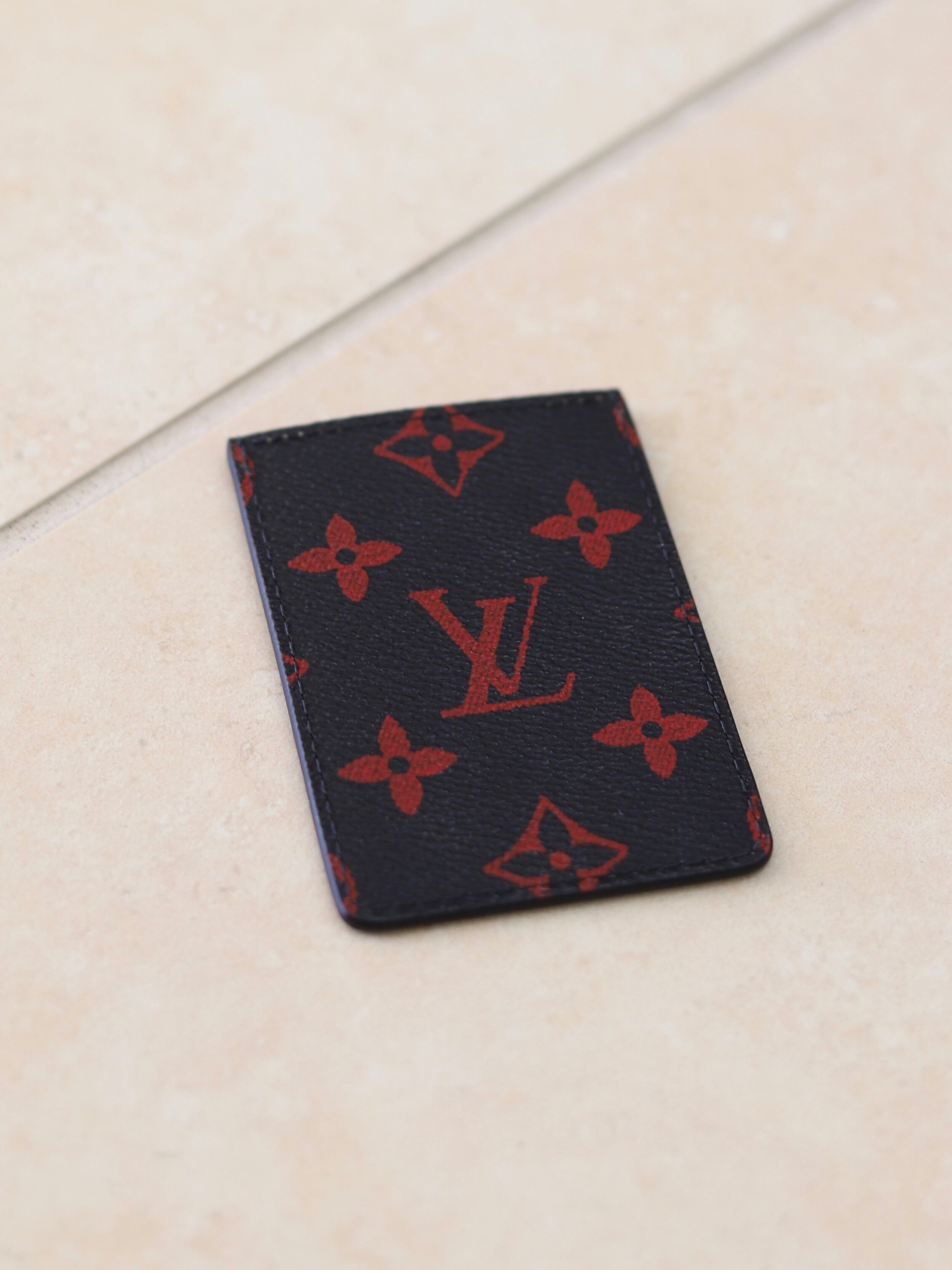 Louis Vuitton Black Red Monogram Infrarouge Cardholder — The Posh Pop-Up