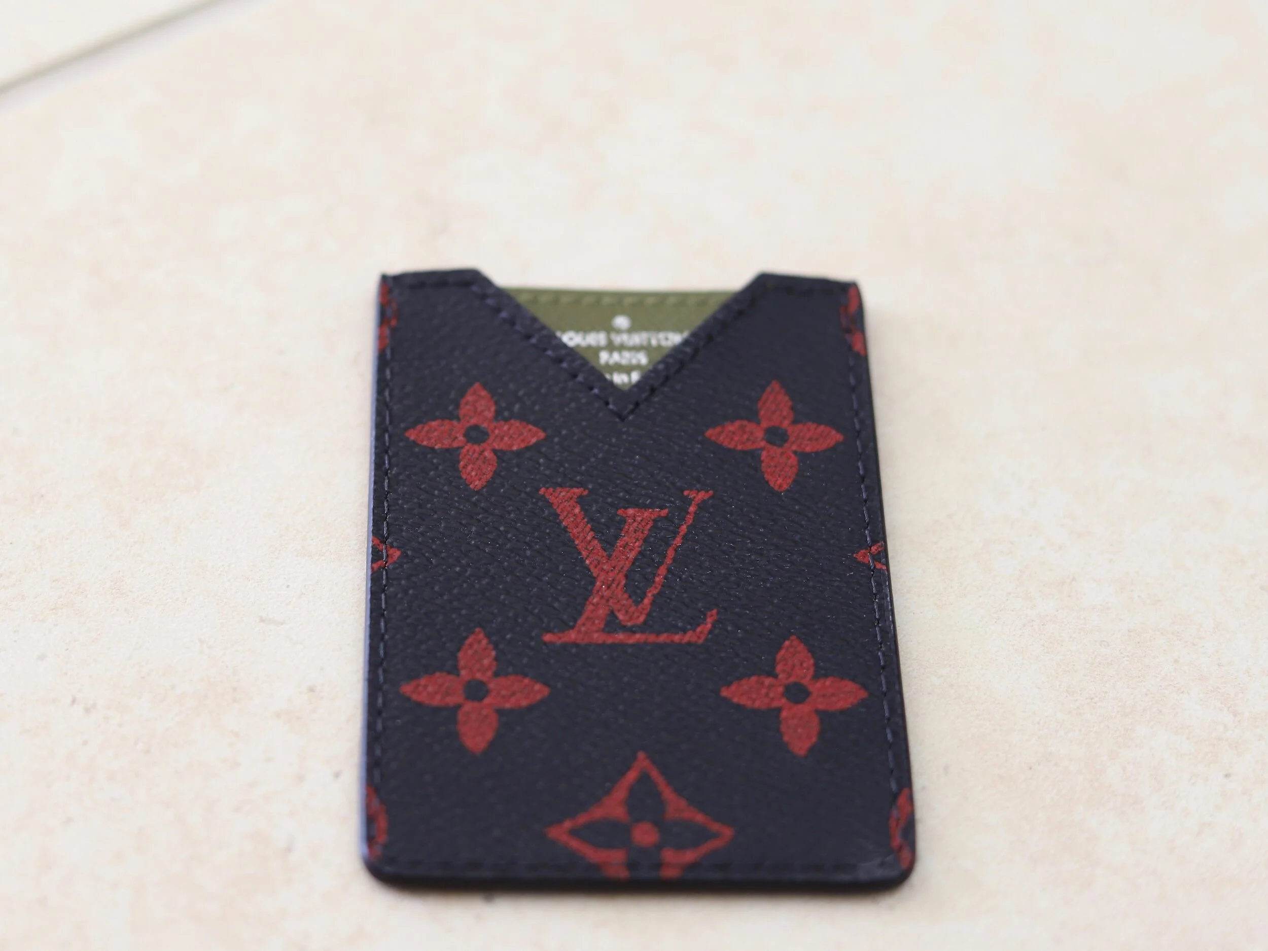 Louis Vuitton Black Red Monogram Infrarouge Cardholder — The Posh Pop-Up