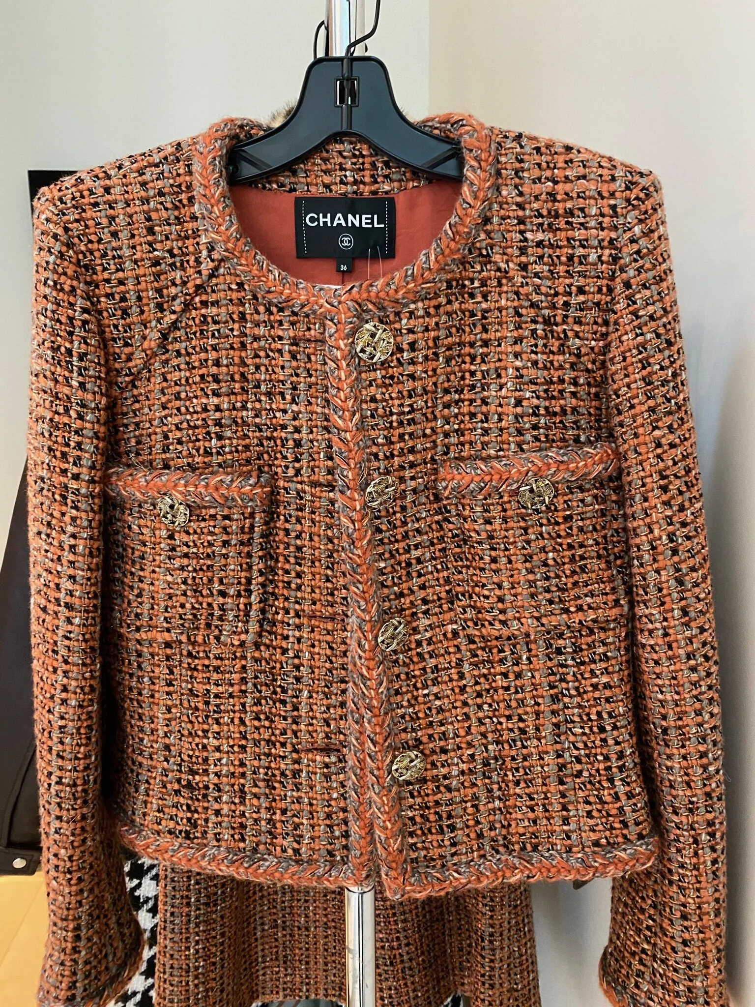 chanel tweed jacket 2018