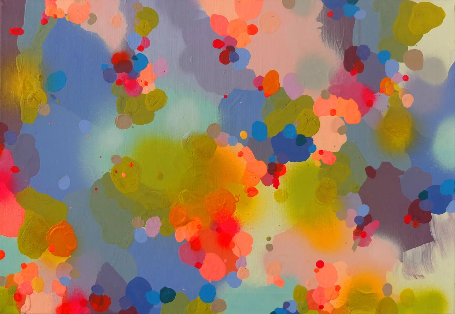 70*50 cm, acrylic and spray on canvas, 2014