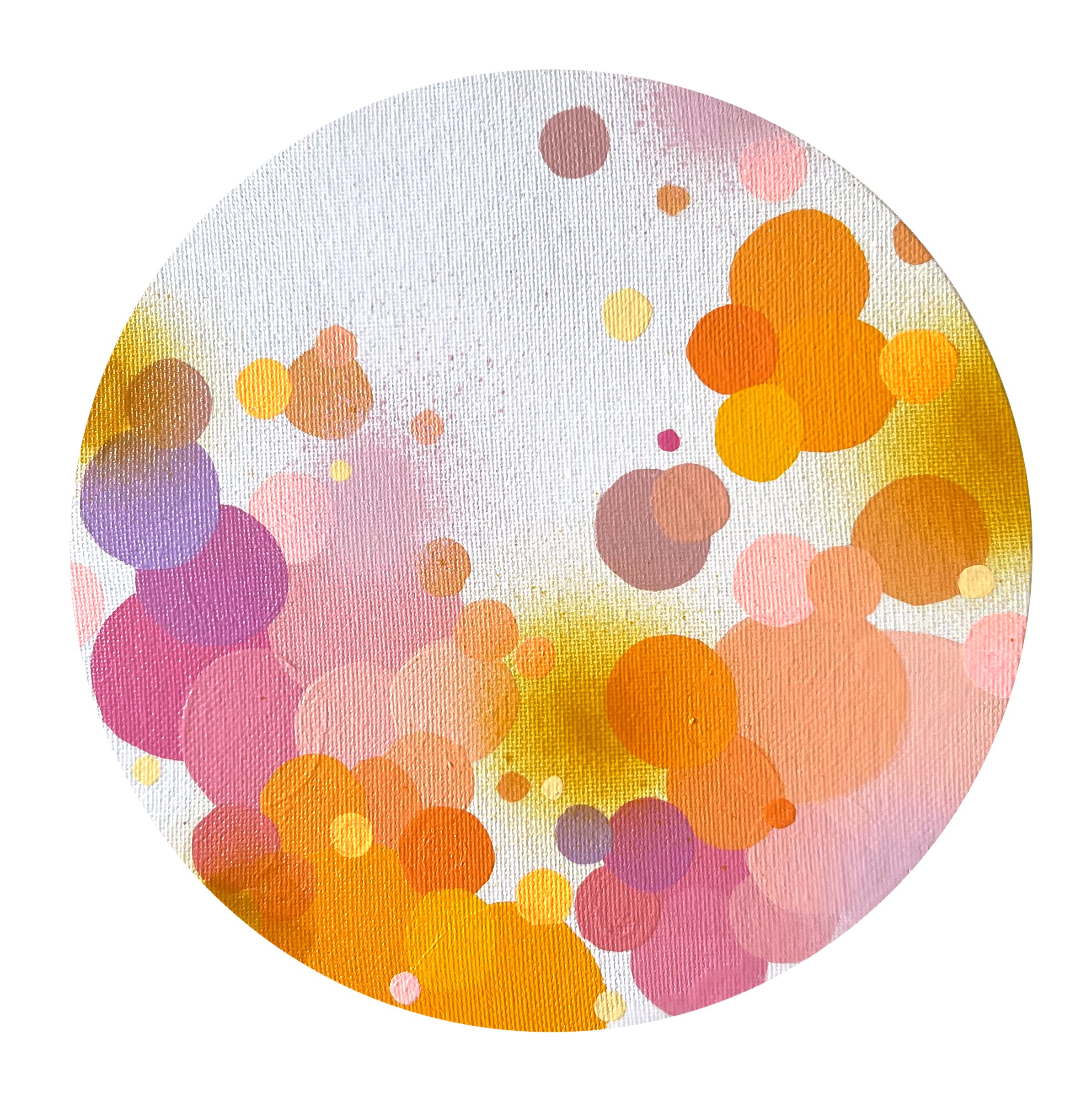  20 cm, acrylic and spray on canvas, 2023 