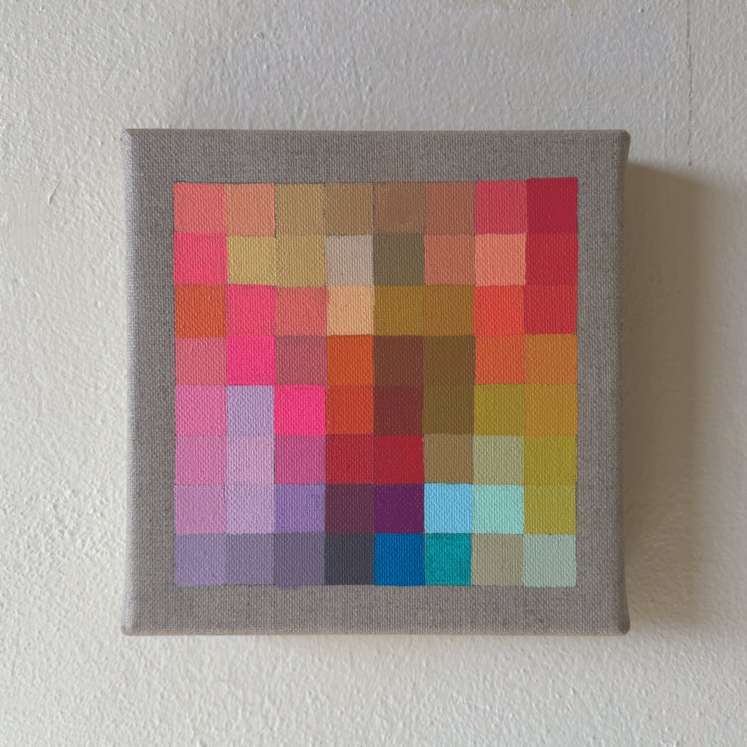  20×20 cm, acrylic gouache on linen canvas, 2025 