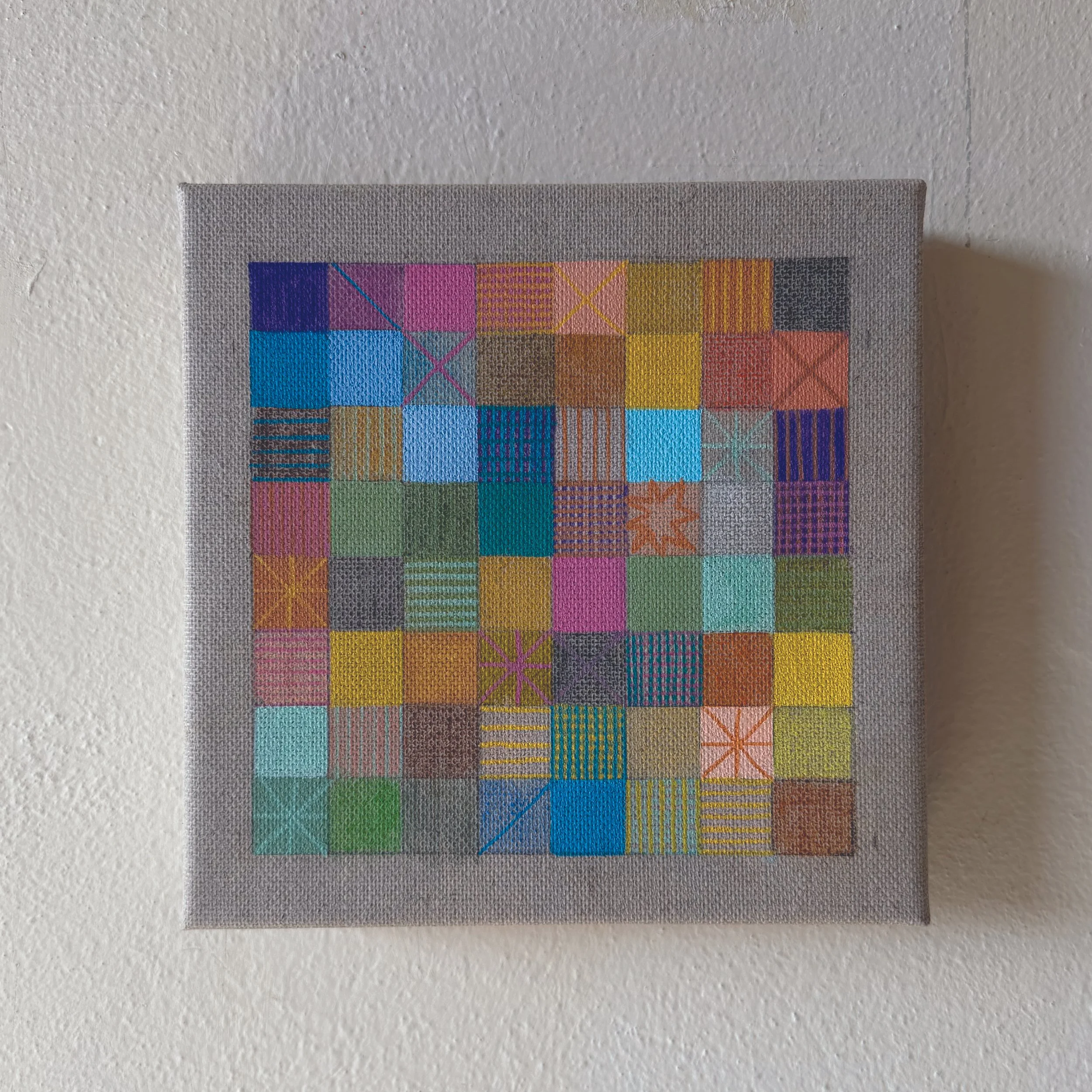  20×20 cm, acrylic on linen canvas, 2025 