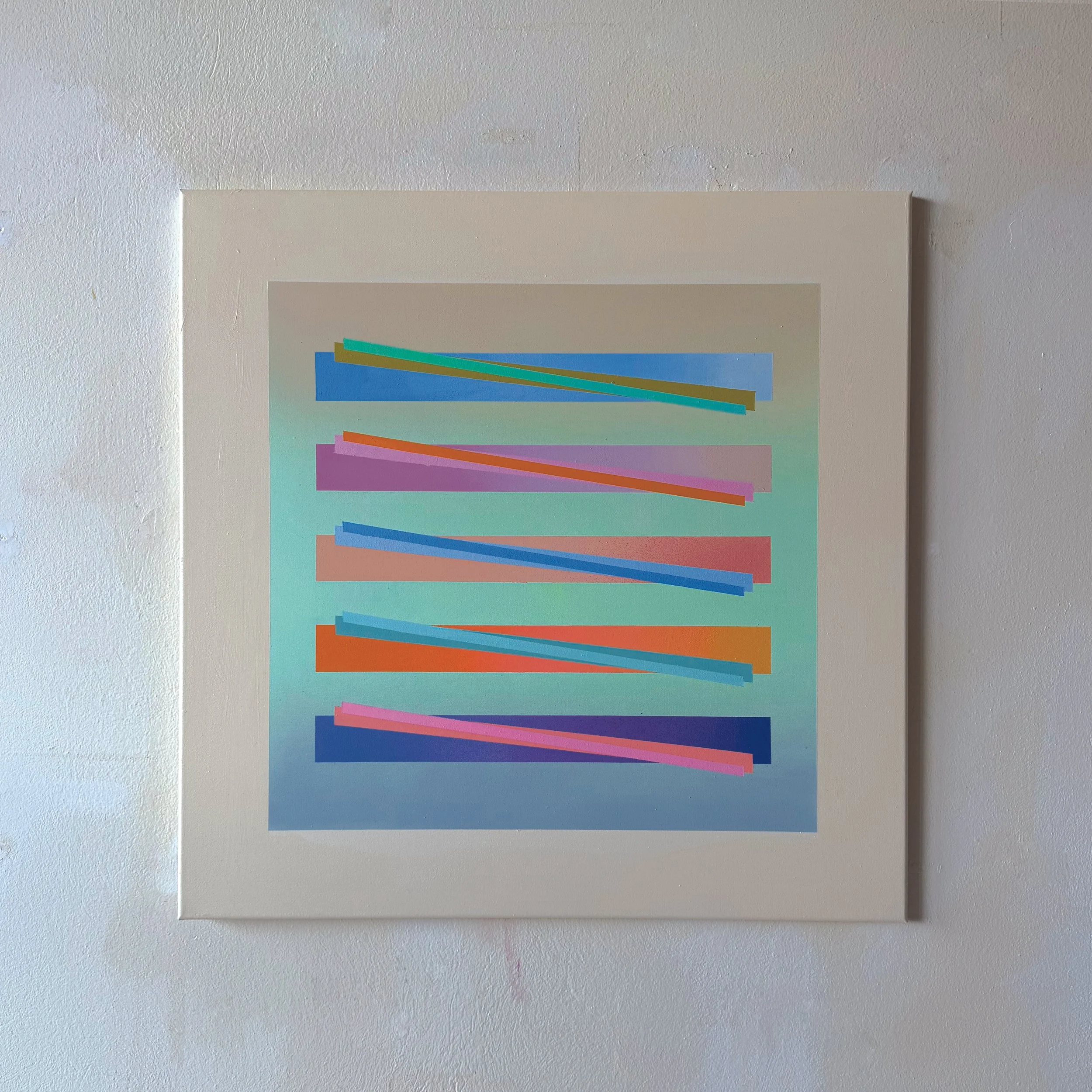  80*80 cm, acrylic and spray on canvas, 2026 