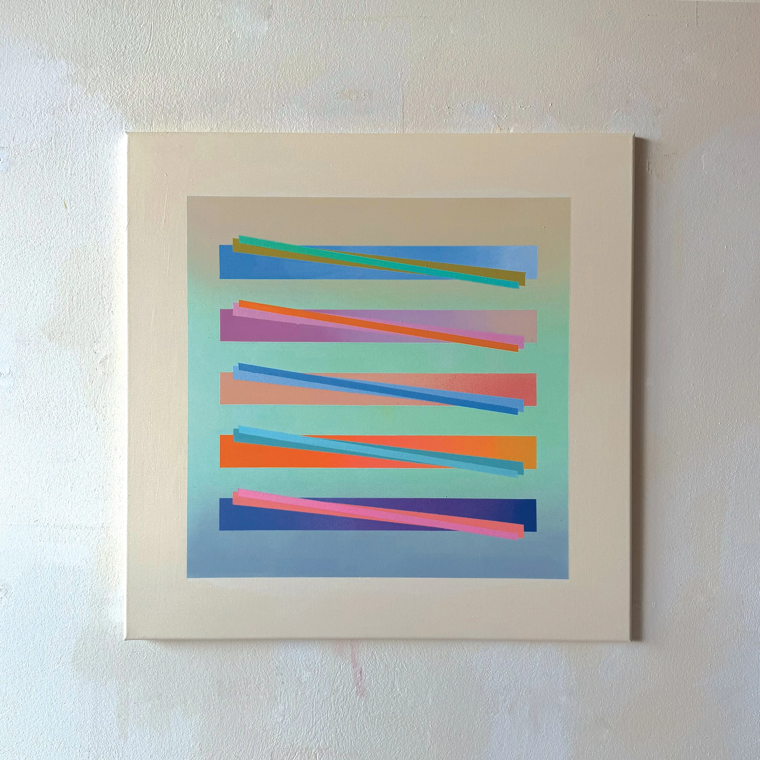  80*80 cm, acrylic and spray on canvas, 2026 