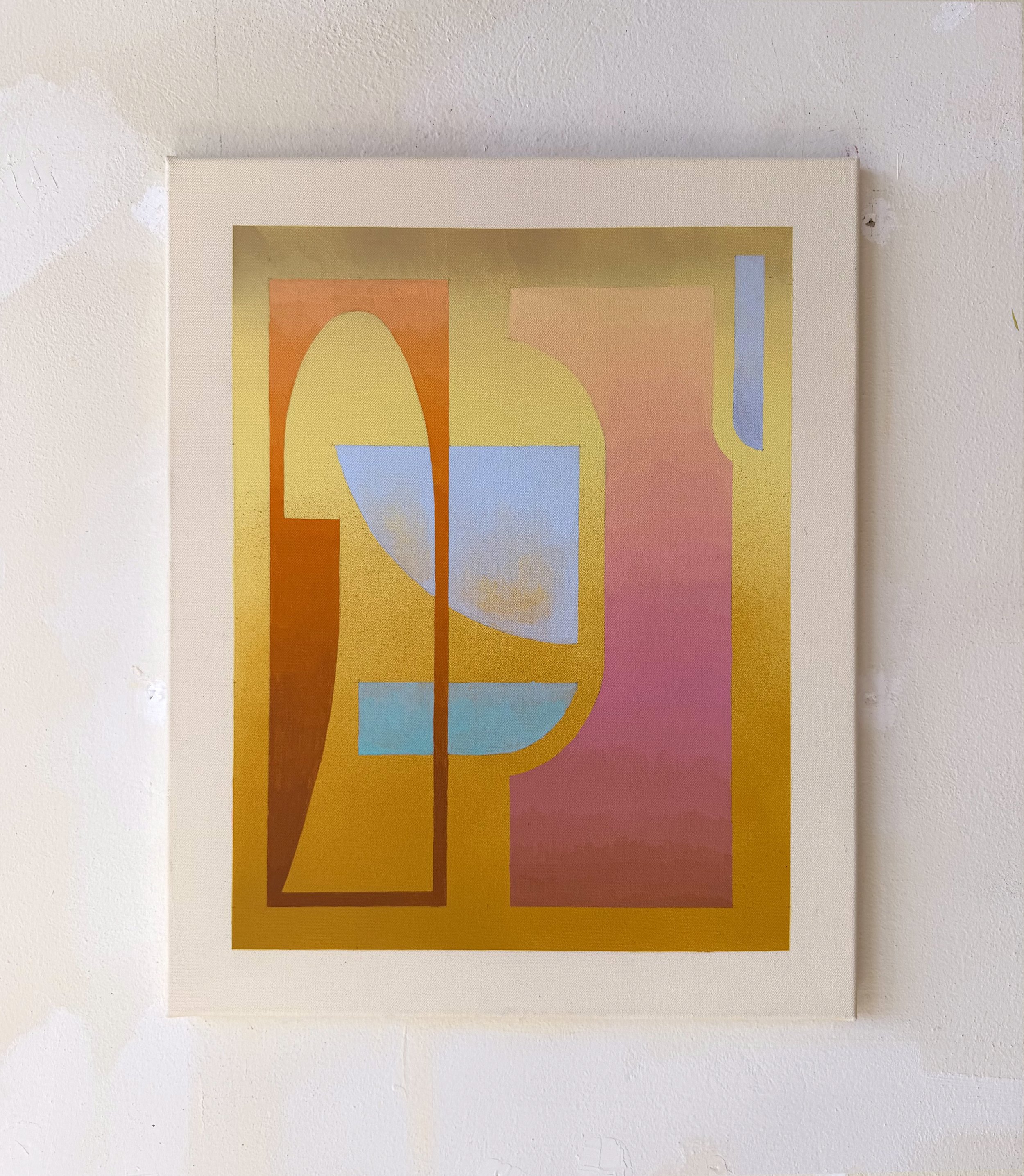  60×50 cm, acrylic gouache and  spray on canvas, 2026 