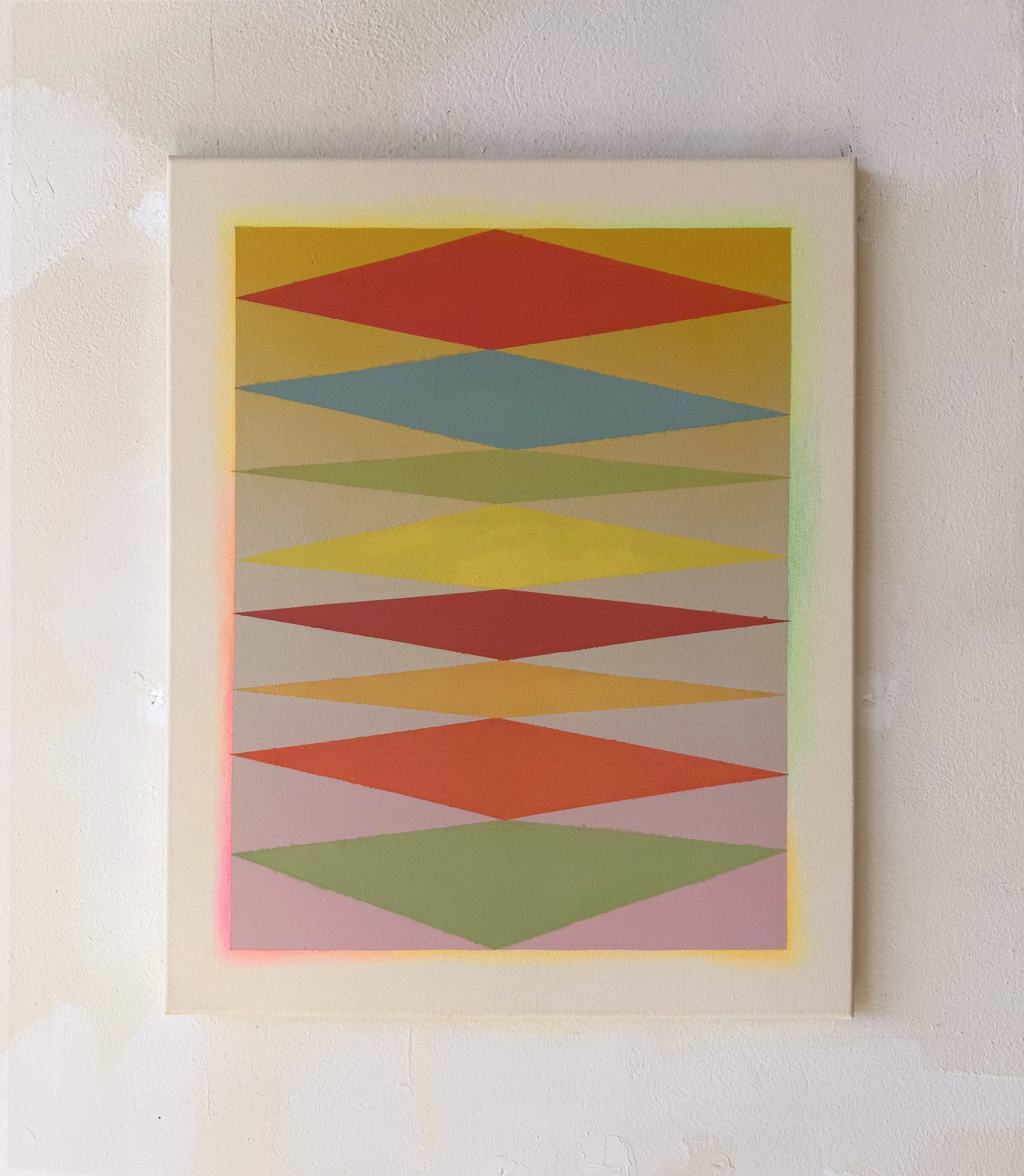  60×50 cm, acrylic gouache, spray and crayon on canvas, 2026 