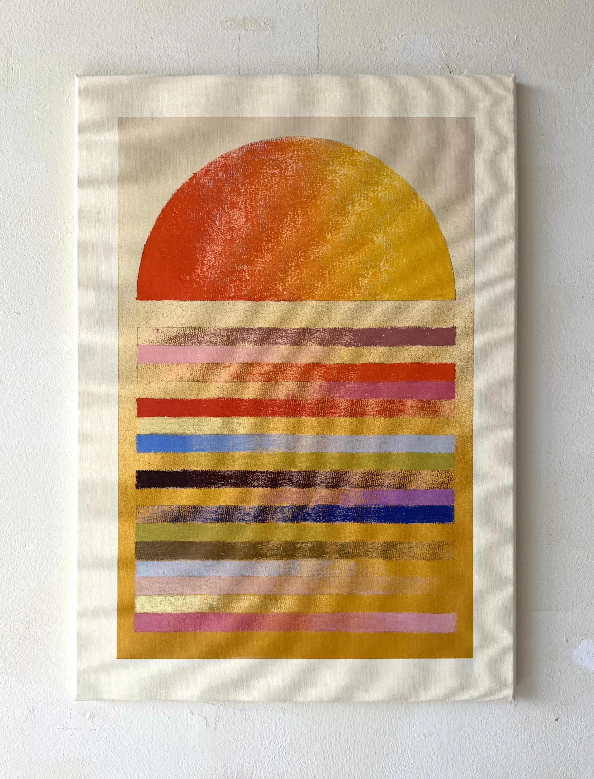  60×50 cm, oil and spray on canvas, 2026 