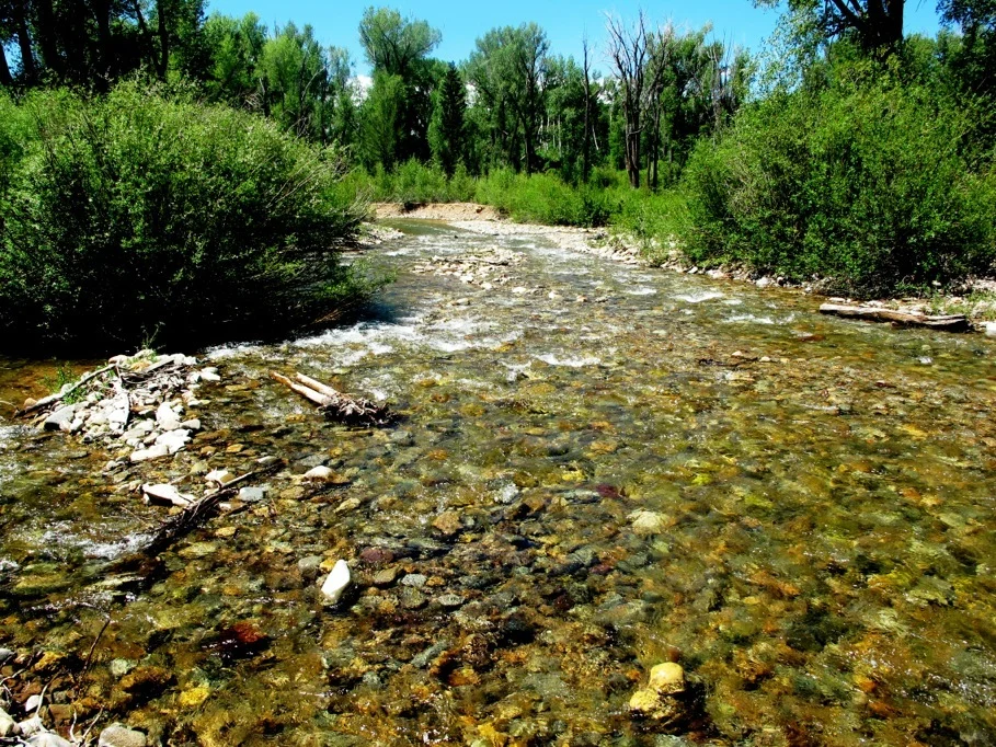 Private property with river 