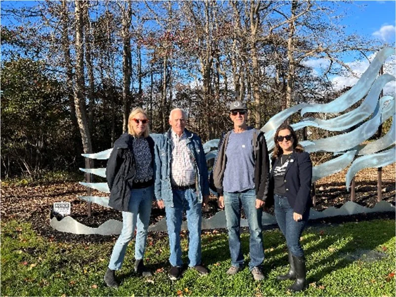   L-R: Kathleen Kenney, Bill Kastning, MCF Trustee Michael Rubin, and Karen Keene    