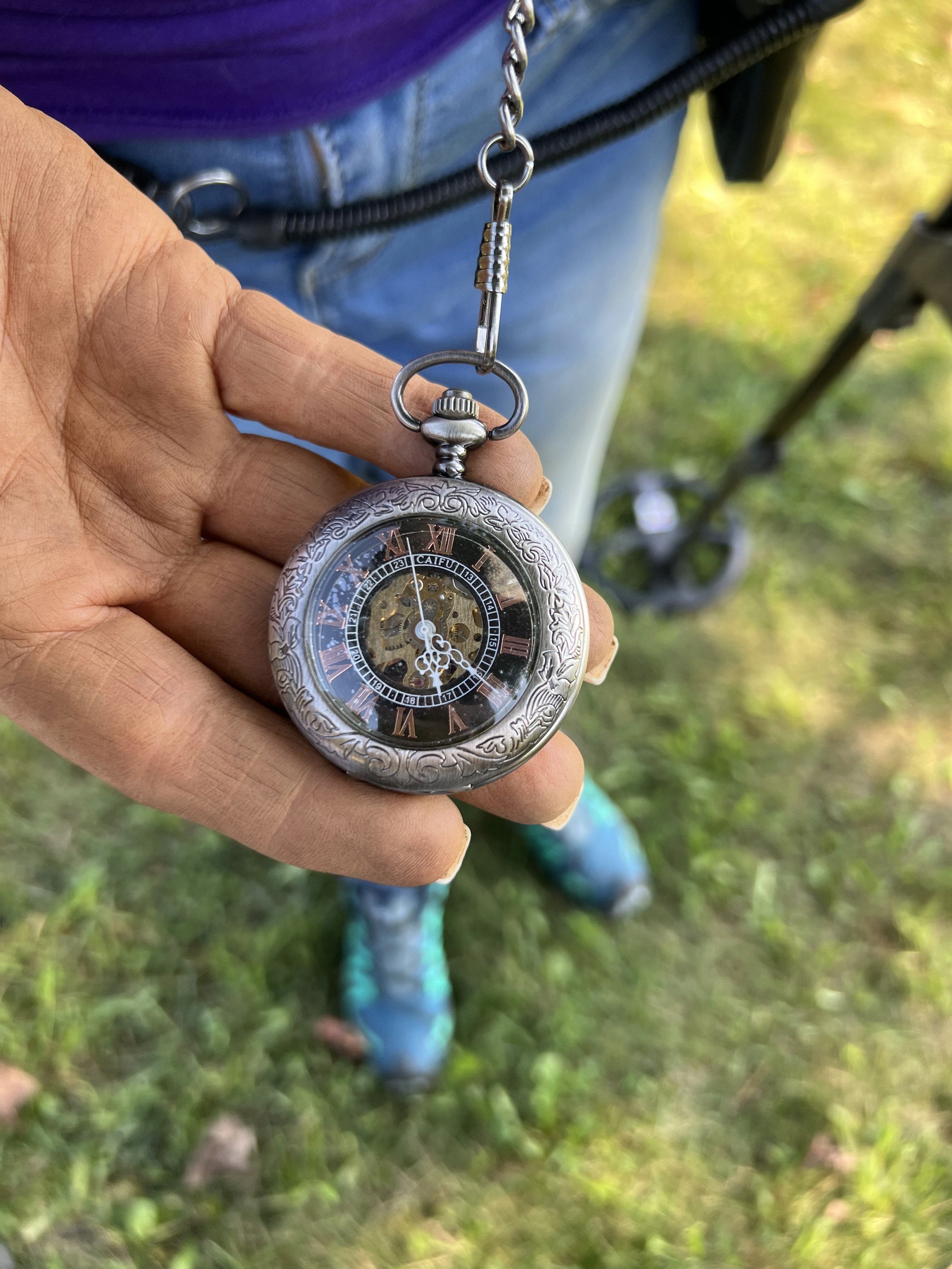 seeded pocket watch