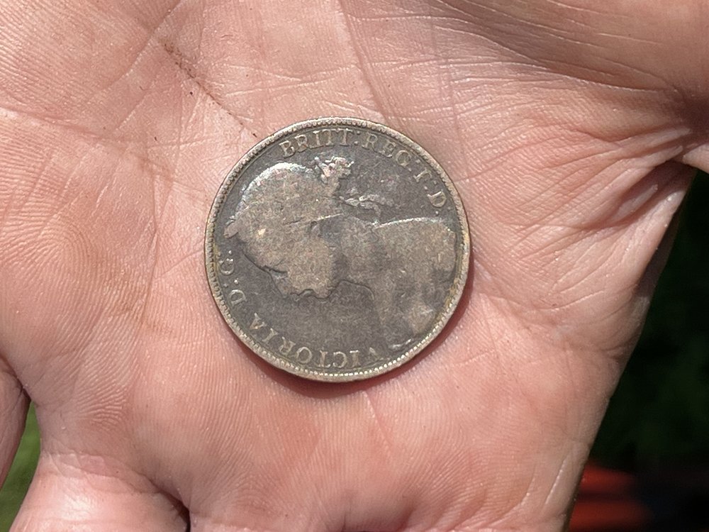 1886 Victorian Era British penny