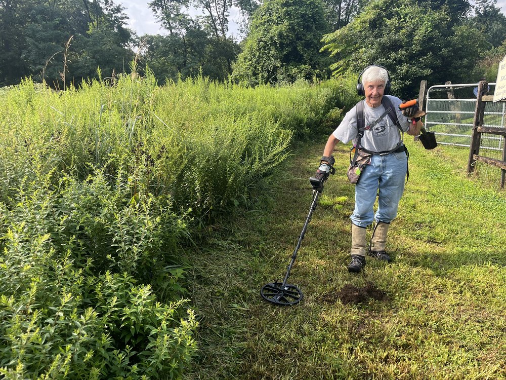 Donna Gagne from Scarborough, ME has been metal detecting for 5 years. She came across an ant hill, which she said can sometimes trigger a metal detector.