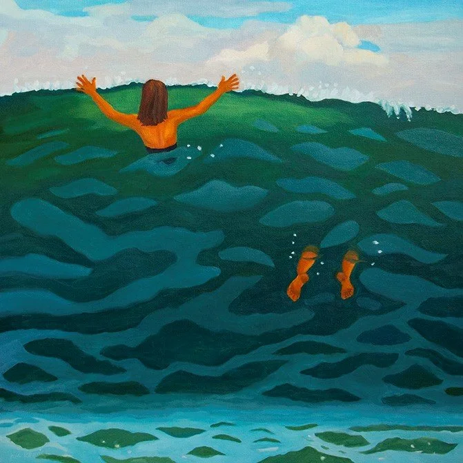   Over, Under , oil, 2022, 30” X 30” 
