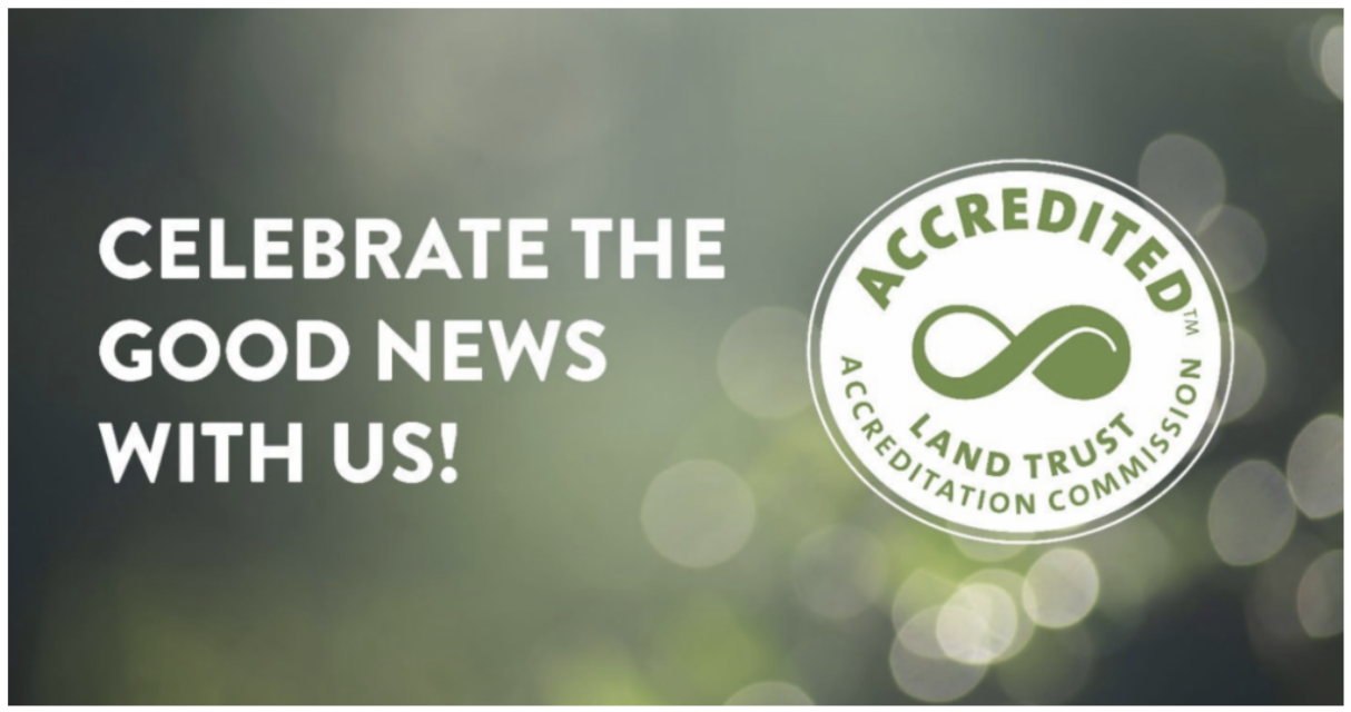  Graphic awarded by the Land Trust Accreditation Commission  