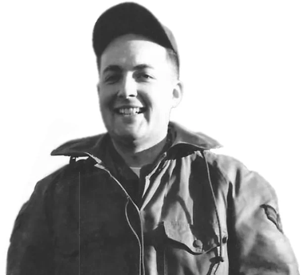    Jim, pictured here in 1962, while serving in the Air Force’s Air Guard during the Vietnam Era, stationed in France. At age 70, Jim earned his pilot’s license and took up flying for fun.   