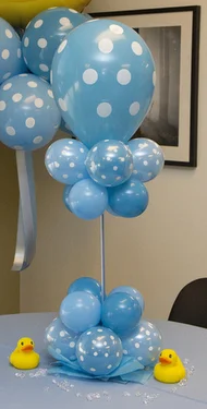 Baby Shower Elevated Balloon Decor