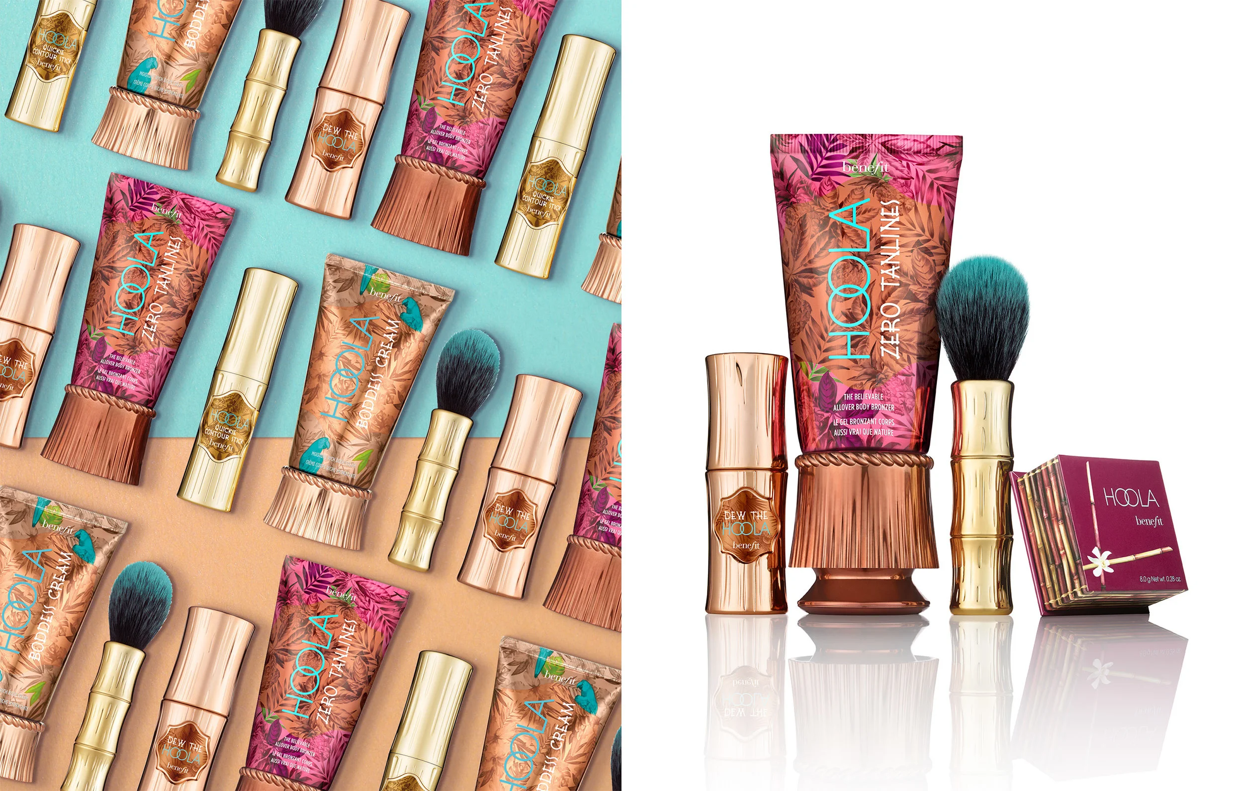  After Benefit's bronzing powder Hoola's iconic status, I designed a new line of products to keep your bronze going year round. 