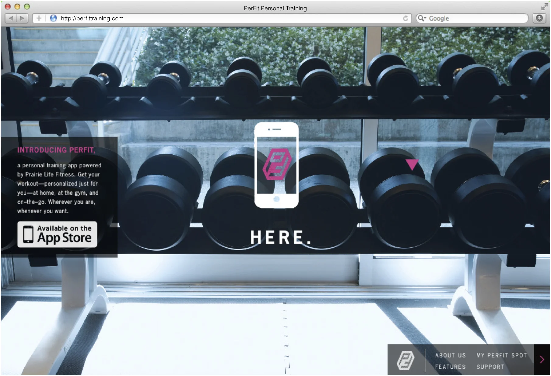 PerFit Training Site