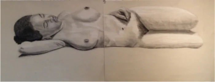 Size: 60”x22”Medium: Conte on paperSchool: Arcadia University, 2014