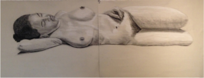Size: 60”x22” Medium: Conte on paper School: Arcadia University, 2014