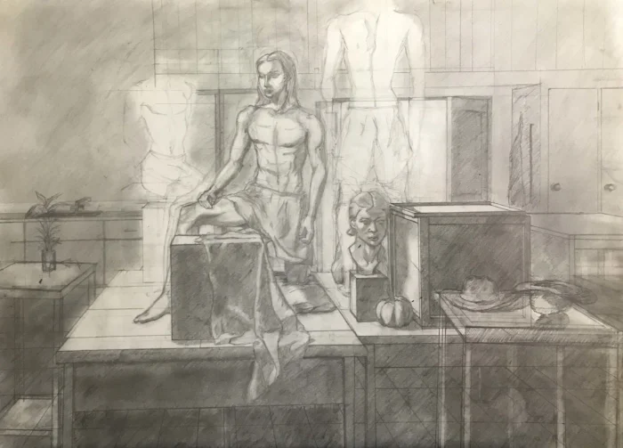 Size:&nbsp;22"x30"Medium: Graphite on paperSchool: Southeastern Louisiana University, 2017