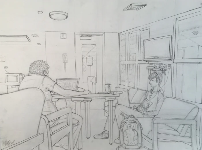 Size: 18"x24" Medium: Graphite on paper School: Arcadia University, 2016