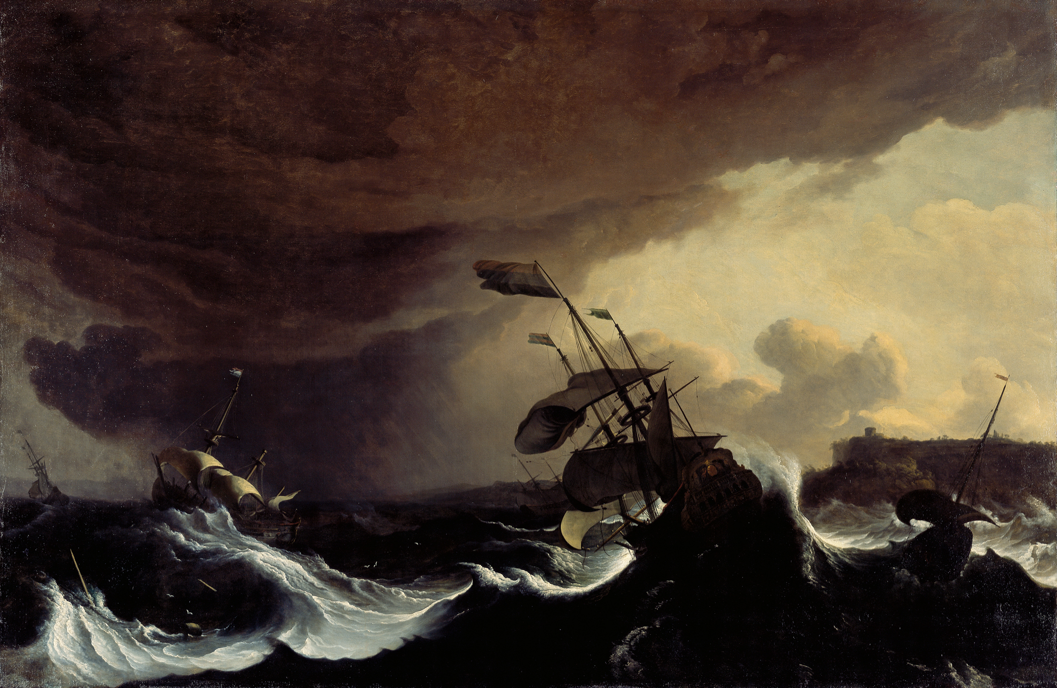 Backhuysen, Ships in a Stormy Sea off a Coast, 98_13 (HB).jpg