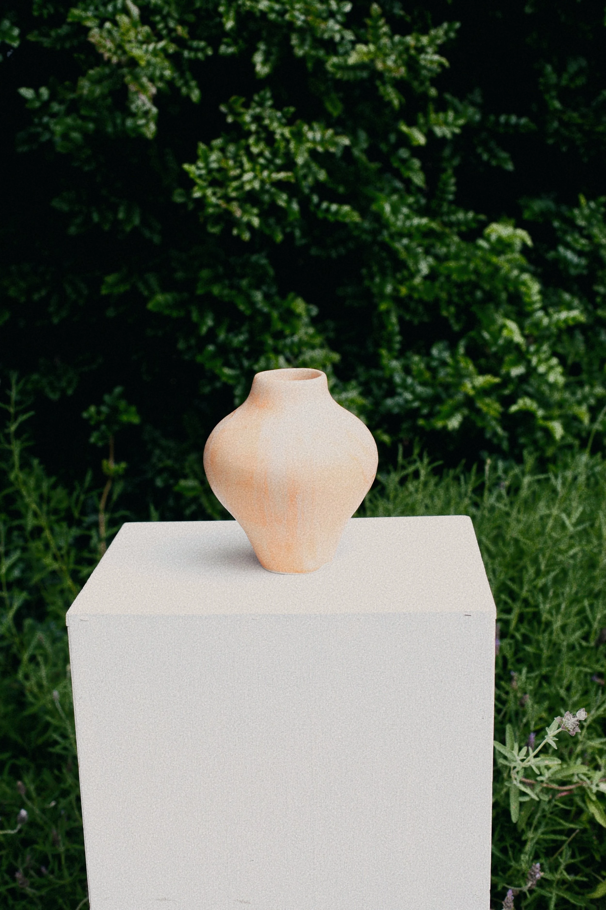 Organic Vase in Tangerine Ice - Made to Order