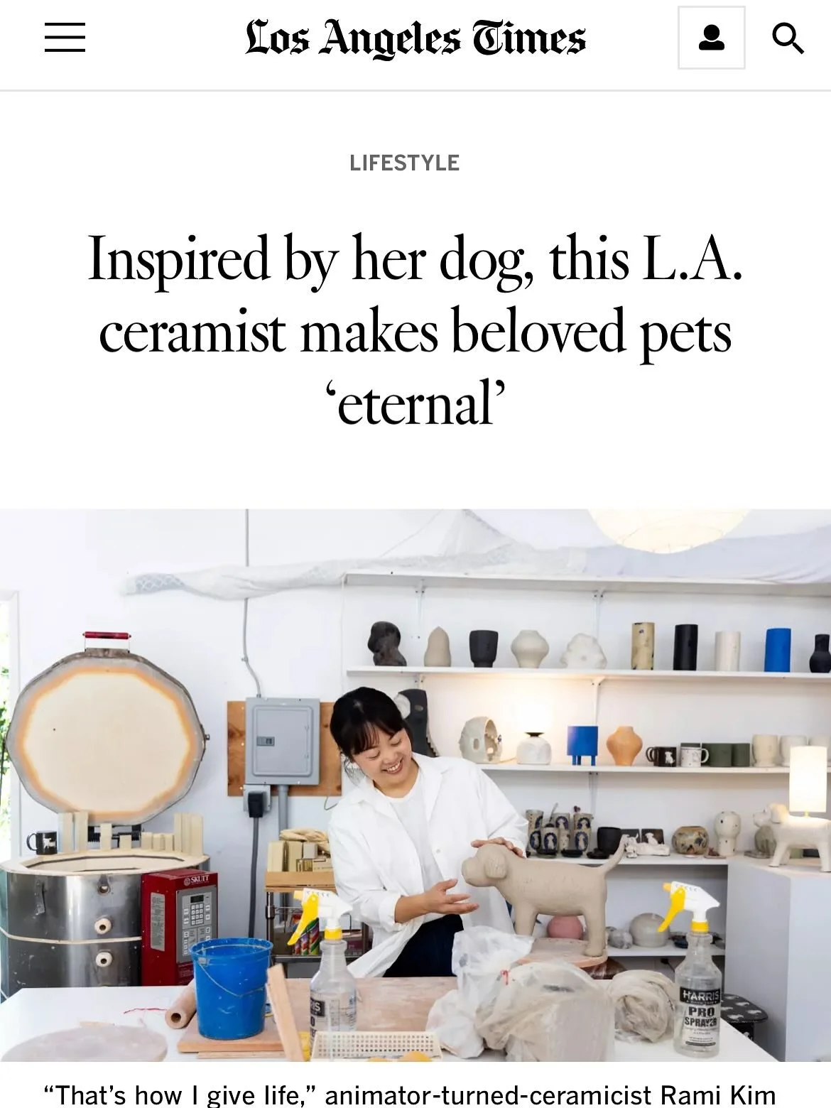 Ahhh my interview with @latimes is up!
Big thanks to @lisaboone99 for the thoughtful conversation, @julianayamadaphoto for the beautiful photos, and @albertleeinla for capturing a bit of my world. Feeling grateful 💛
Custom orders are now open on my